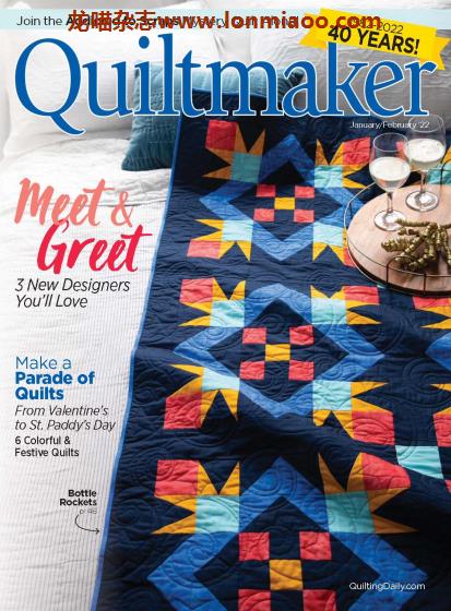 [美国版]Quiltmaker 拼布艺术手工杂志PDF电子版 2022年1-2月刊